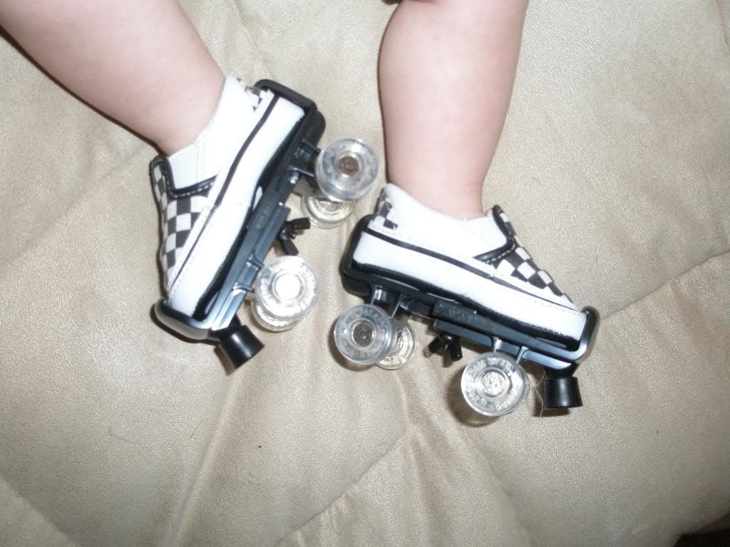 Close-Up Ryder's 1st SK8s with him wearing them.