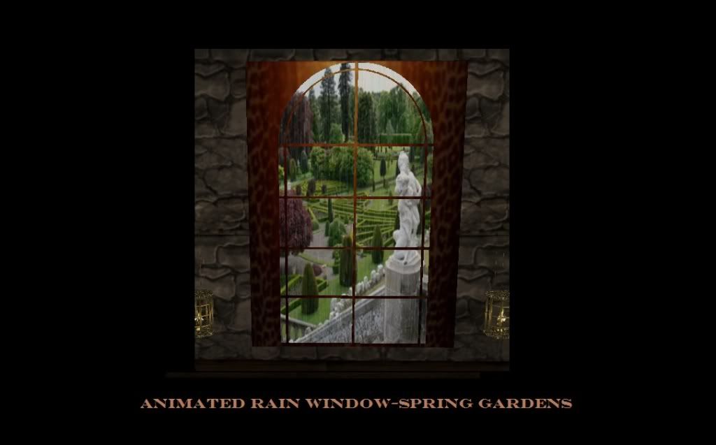 GARDEN SPRING RAINS WINDOW LK