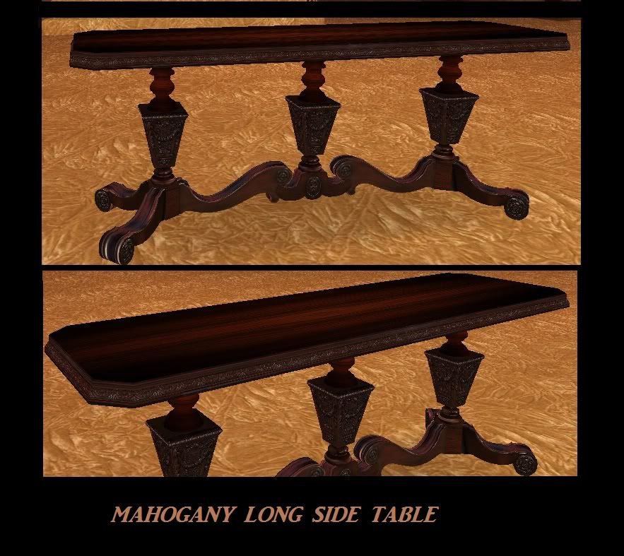 MAHOGANY SIDE TABLE LK