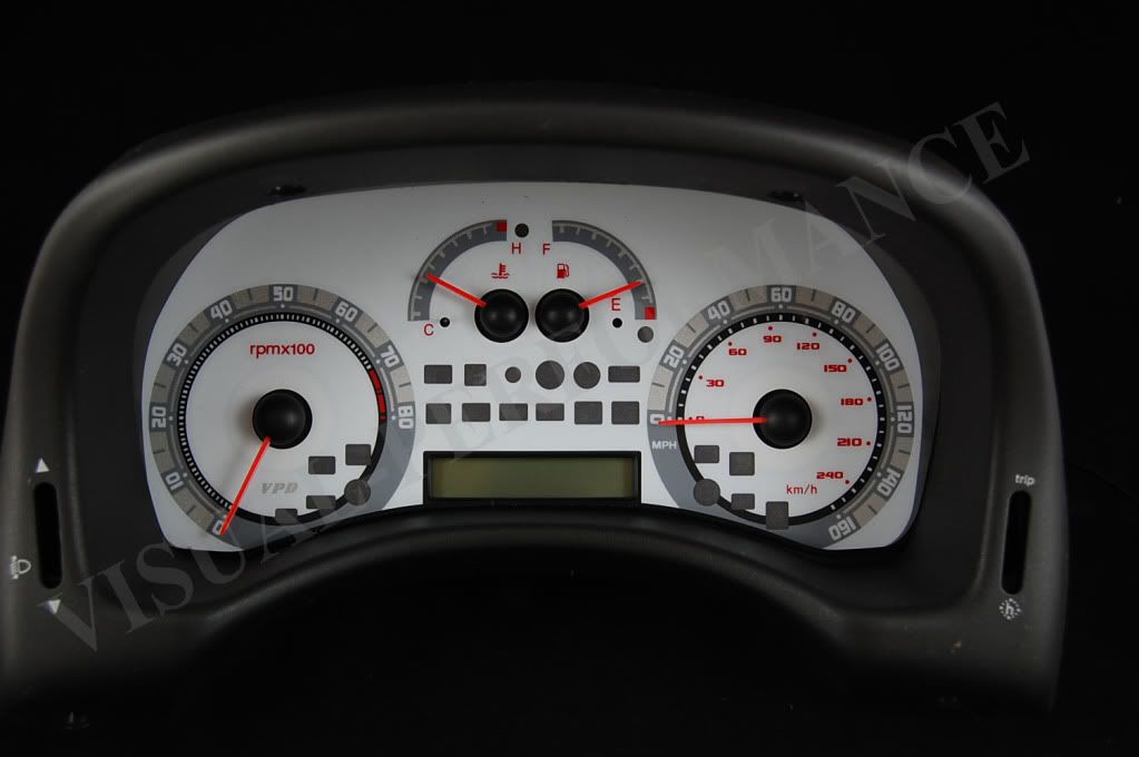 FIAT PUNTO MK2 HGT SPEEDO DASH PLASMA GLOW WHITE DIAL KIT eBay