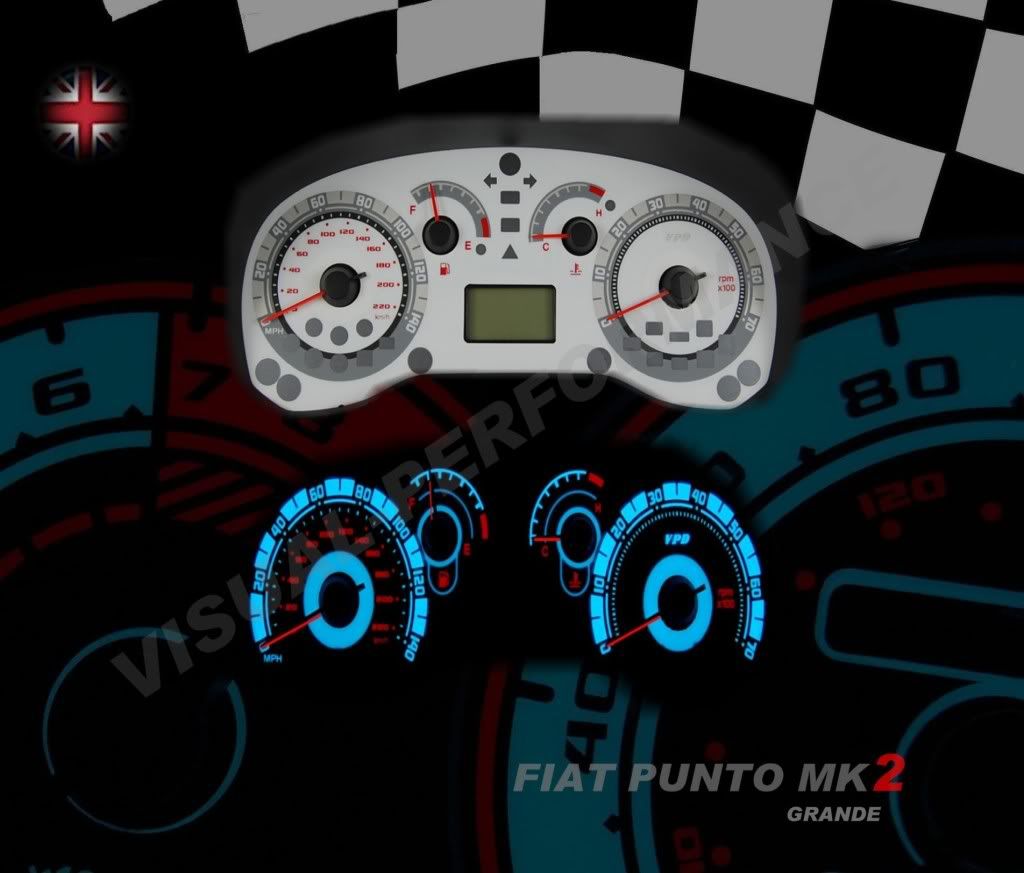Fiat Punto mk2 grande speedo interior dash panel lighting bulb plasma dial kit eBay