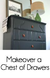 Paint and Leather Chest Makeover