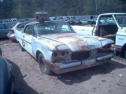 Late 50s Chrysler spotted at a CT boneyard THE HAMB