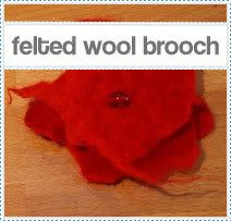 Felted Wool Brooch Tutorial