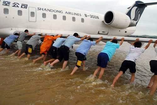 Airplane flood