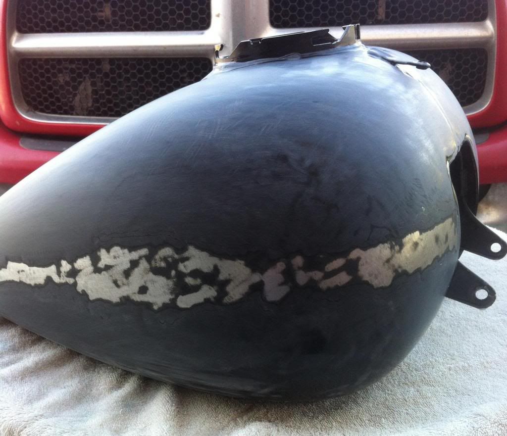 Buff off pin striping? Road Glide