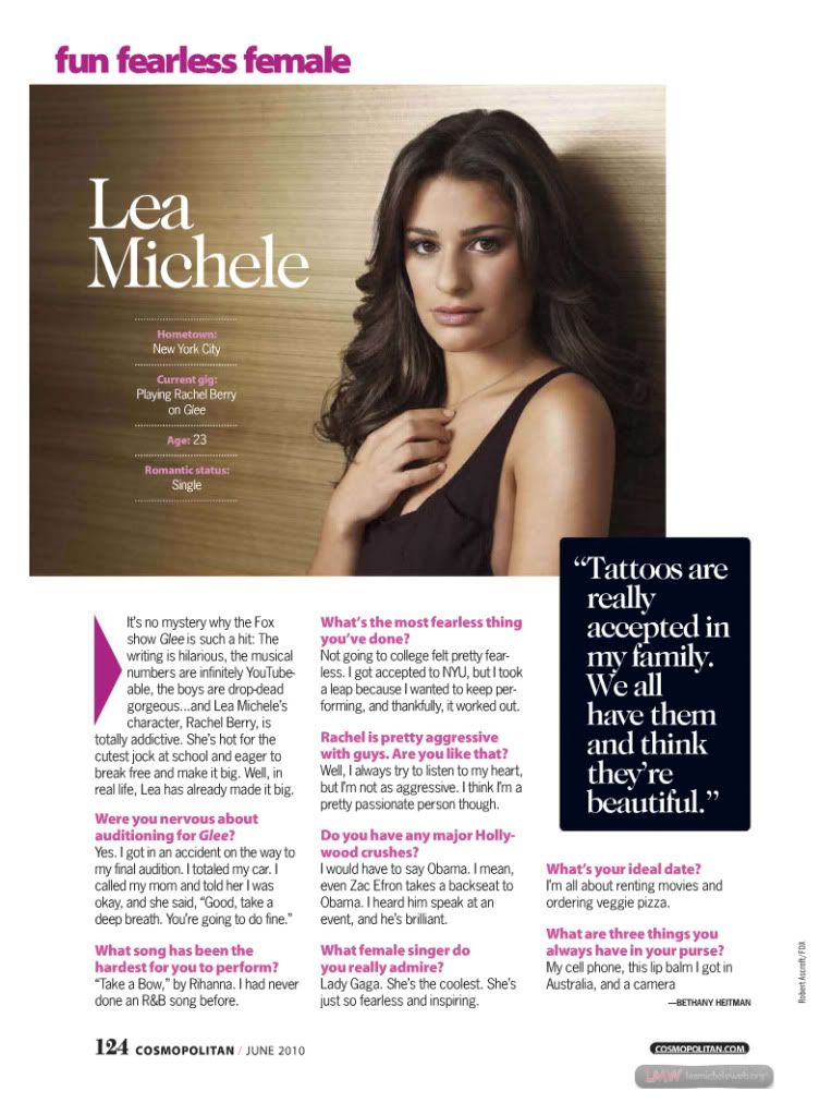 Lea+michele+cosmo+interview