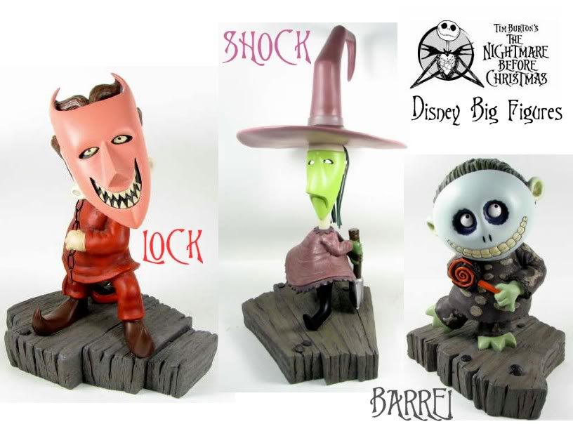 Details about Nightmare Before Christmas Big Figs Lock, Shock, Barrel