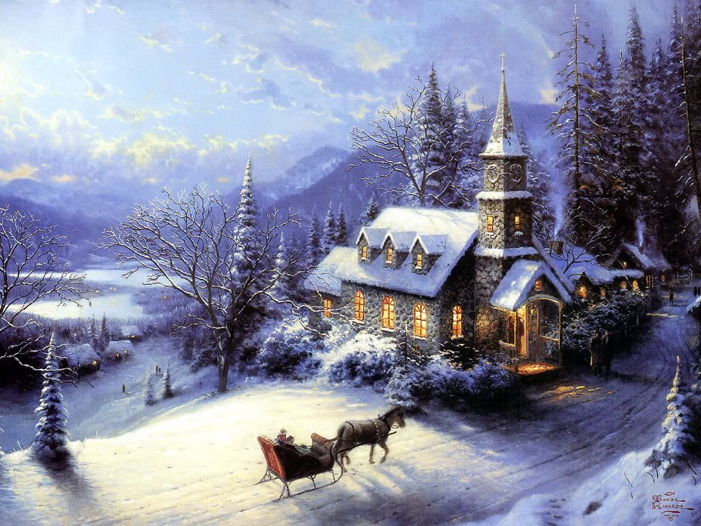 thomas kinkade christmas Pictures, Images and Photos