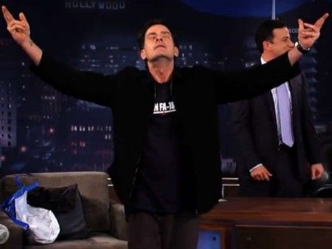 Charlie Sheen on Jimmy Kimmel