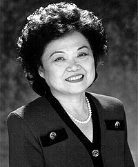 Black and White photo of congresswoman Patsy Mink