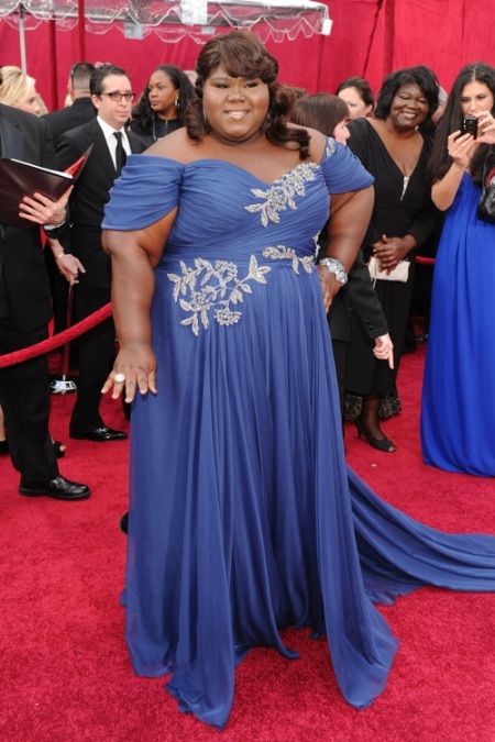 Gabby Sidibe on the Oscar red carpet
