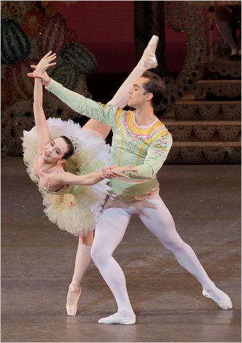 Two ballet dancers posed together