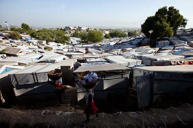 Haitian displacement camp