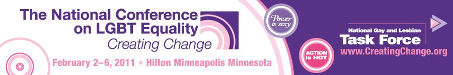 Banner and logo for Creating Change conference