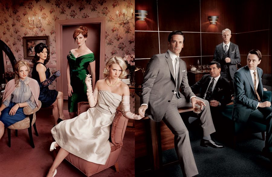 Photo of entire cast of mad men