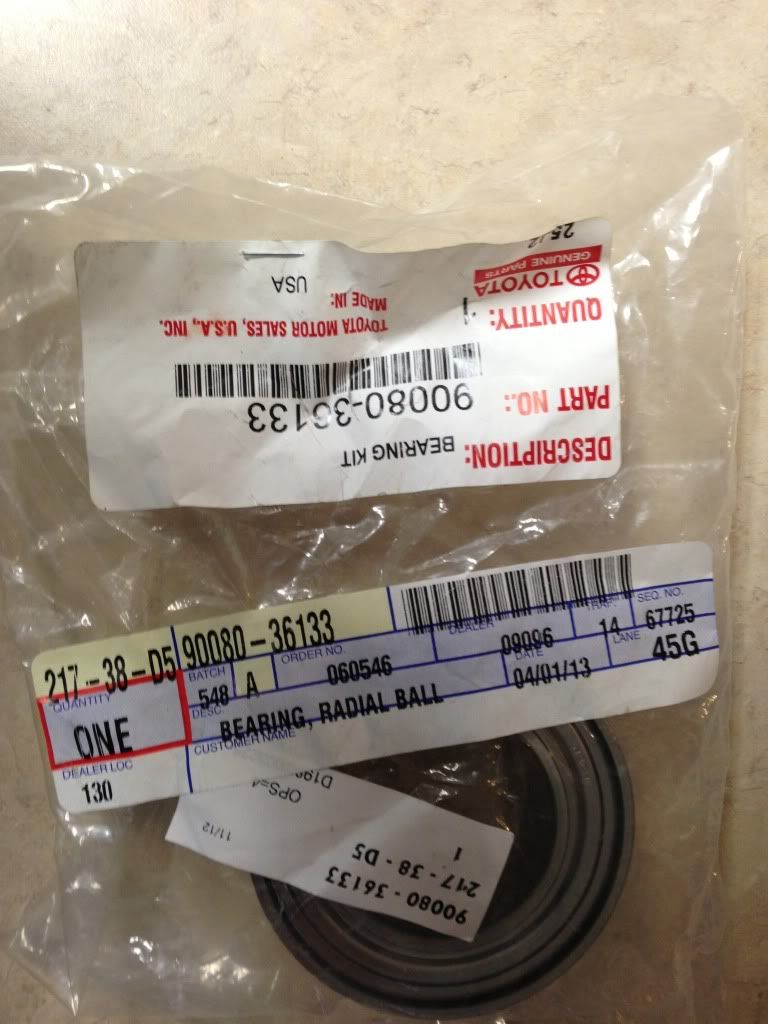 MR2 Turbo Axle Carrier bearing specs? MR2 Owners Club Forum