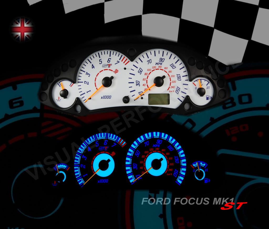 Ford focus white dials #3