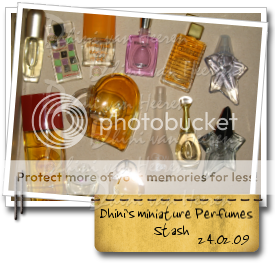 Dhini`s miniature perfumes stash