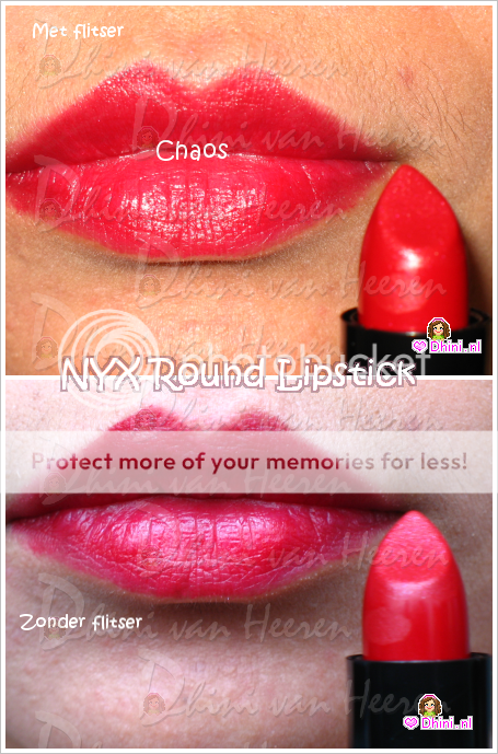 Dhini`s NYX Round Lipstick CHAOS swatches