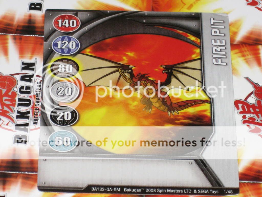 Fire Pit Metal Gate Card (bakugan)  