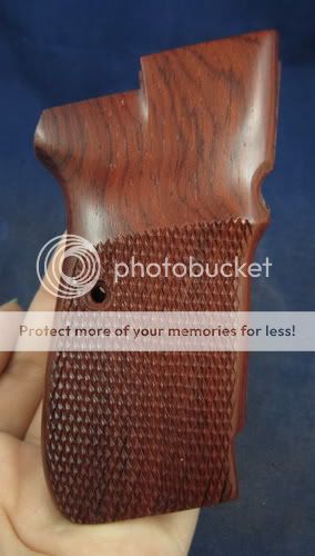 NEW WOOD CHECKERED GRIPS FOR CZ 82 83, FULL SIZE, HANDMADE  