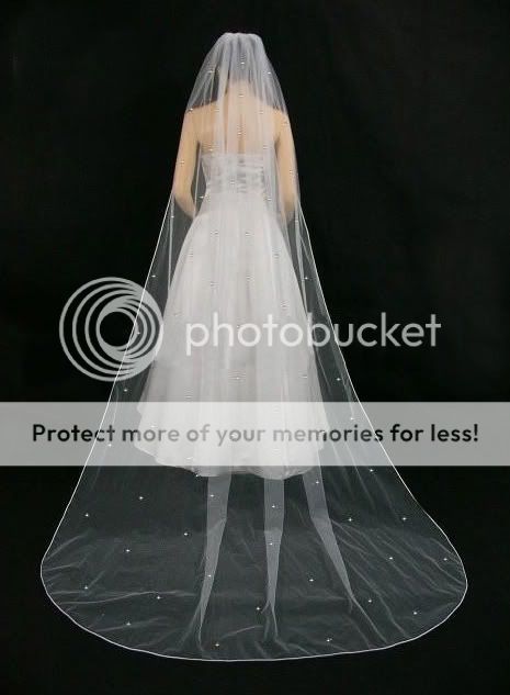 size 118 inch cathedral wedding bridal veil new long train