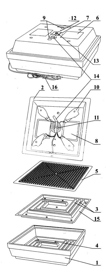 Схема сбора инкубатора золушка