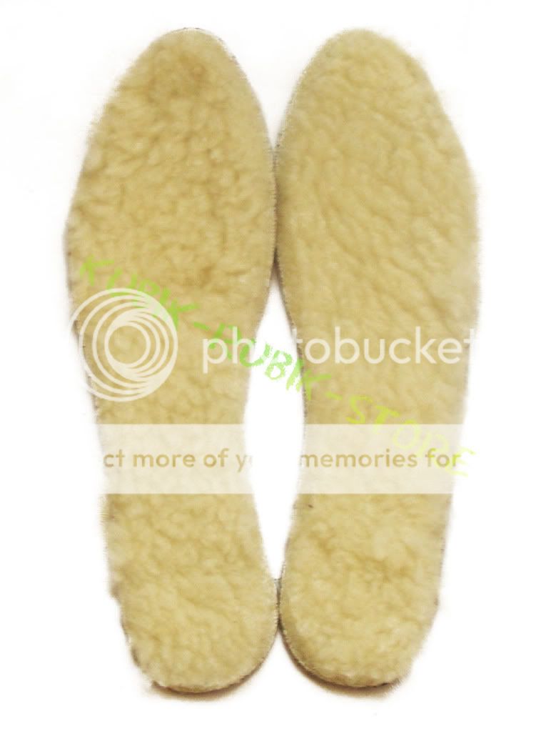   WINTER SHEEP WOOL WARM INSOLES INNER SOLES FOR MENS SHOES  