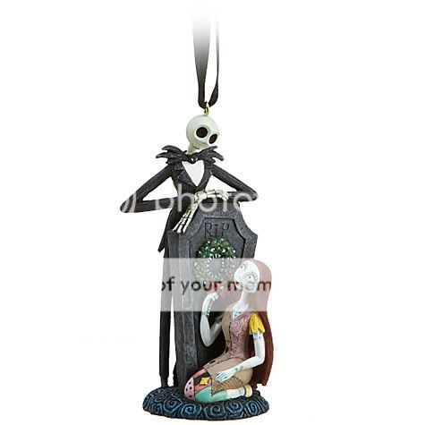 NIGHTMARE BEFORE CHRISTMAS JACK & SALLY ORNAMENT