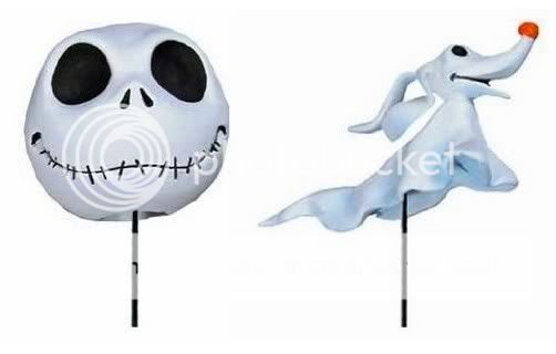 NIGHTMARE BEFORE CHRISTMAS JACK & ZERO ANTENNA BALL SET  