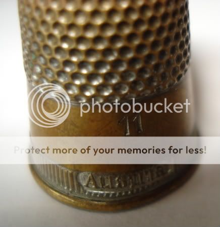 OLD COLLECTORS AUSTRIA BRASS THIMBLE #11 METAL RARE  