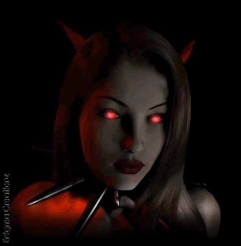 Evil Eyes photo: DEVIL GIRL EYES demon-babe-with-red-glowing-eyes.gif